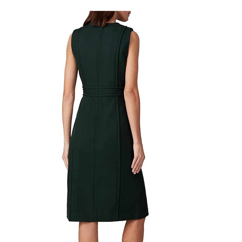 Tory Burch Green Twill Midi Jumper Dress - Picture 4 of 12
